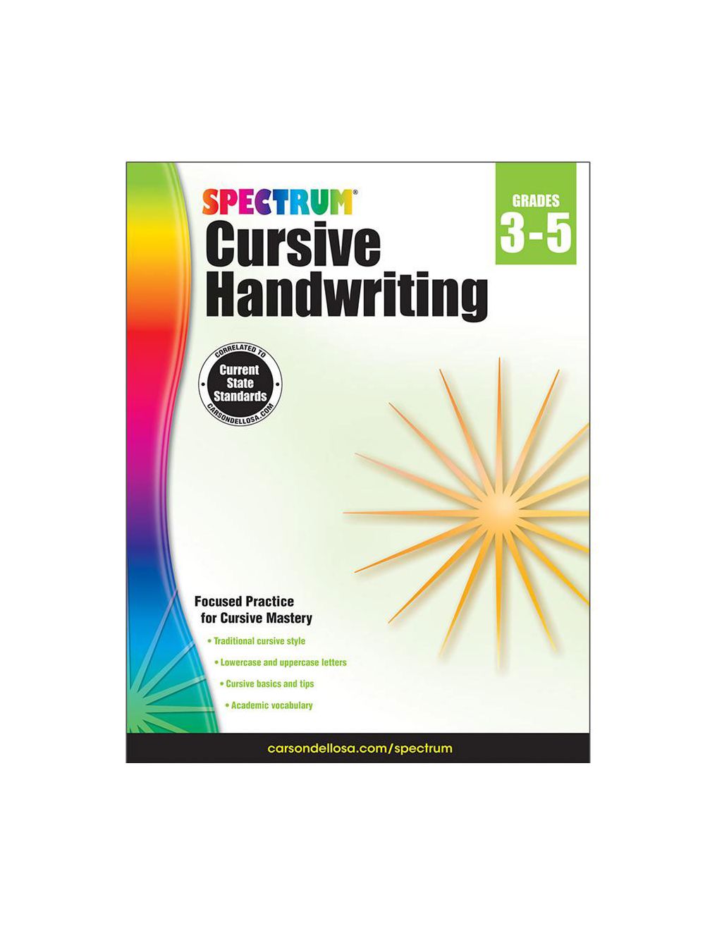 Spectrum Cursive Handwriting Book Grades 3 5