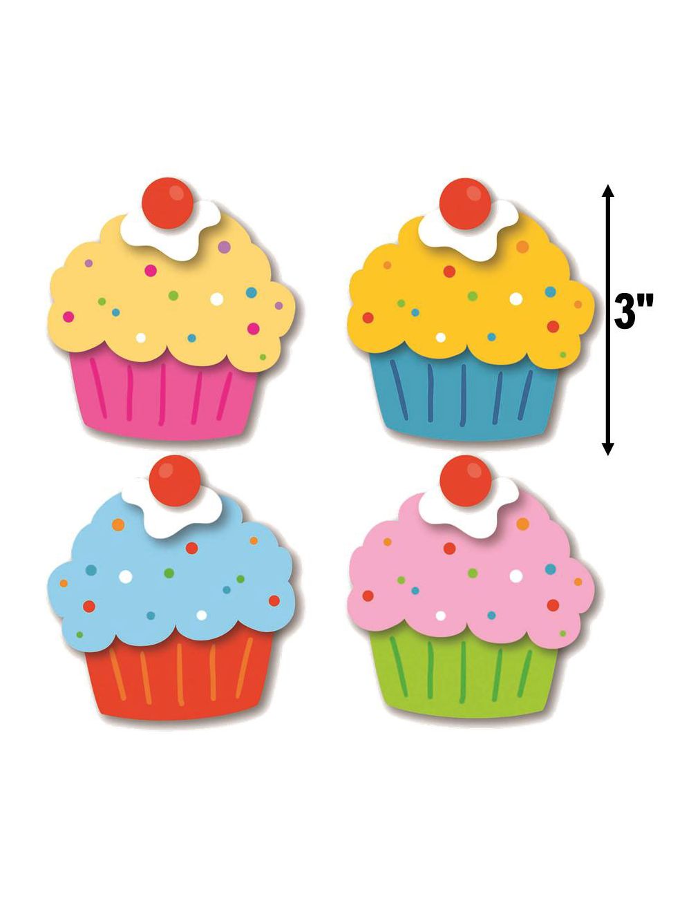 cupcake stencil clipart