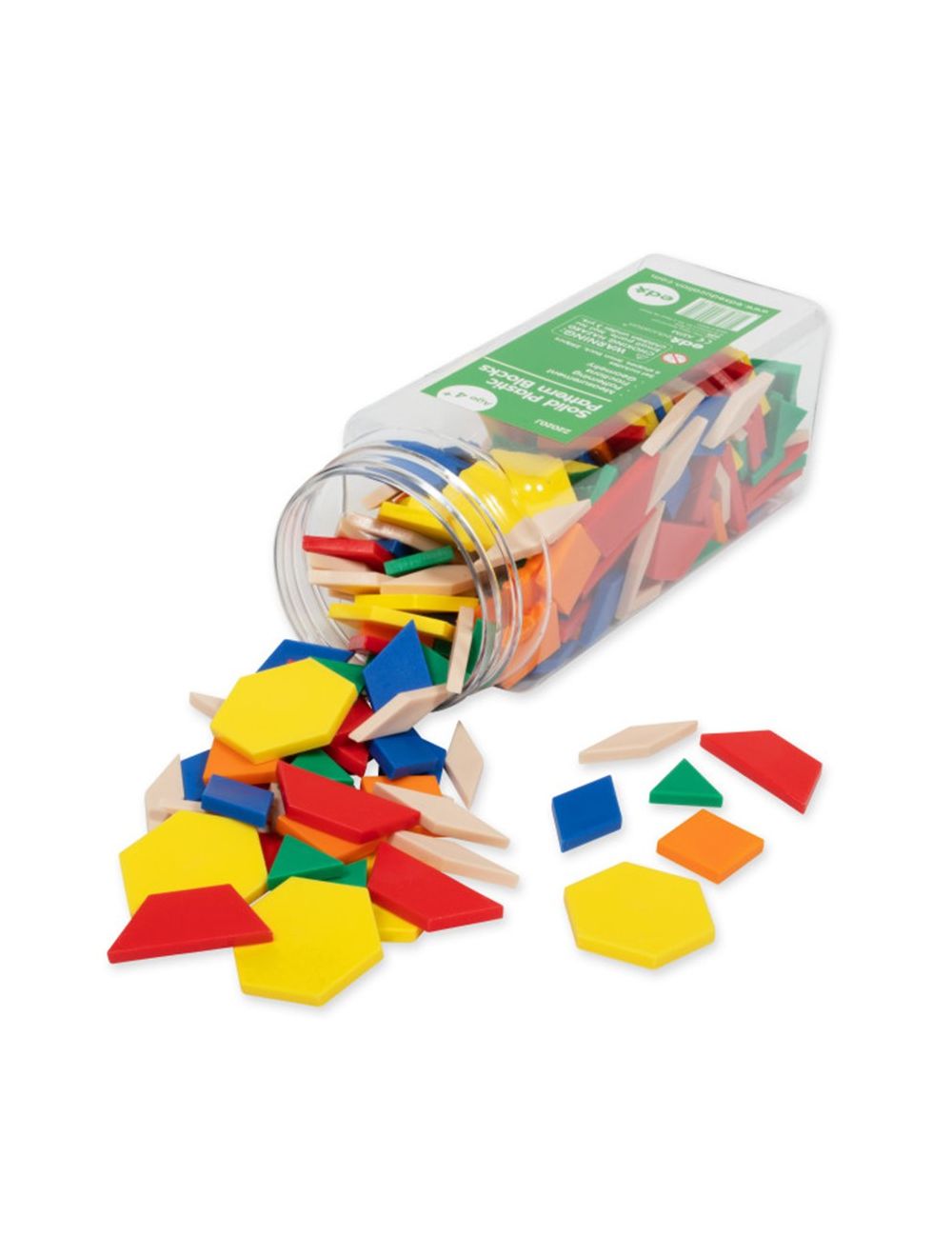 Plastic Pattern Blocks-Set of 250