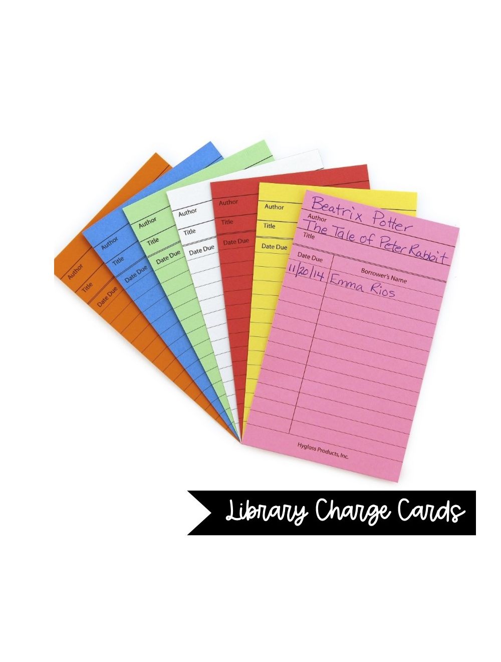 library-charge-cards-50-assorted-colors