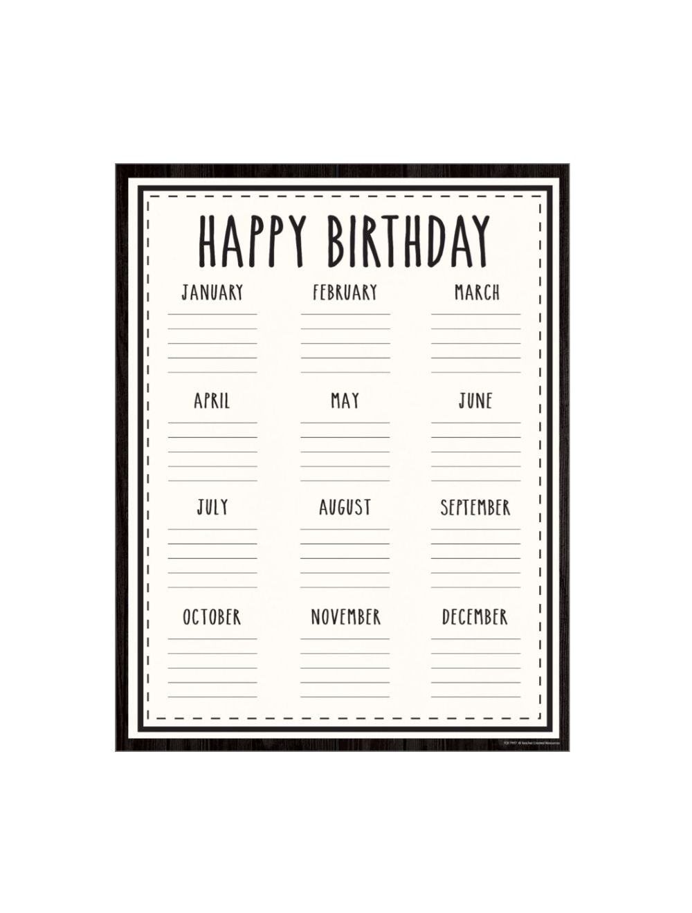 Modern Farmhouse Birthday Poster