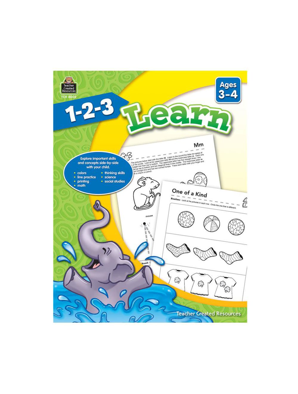 1-2-3 Learn Book - Ages 3-4