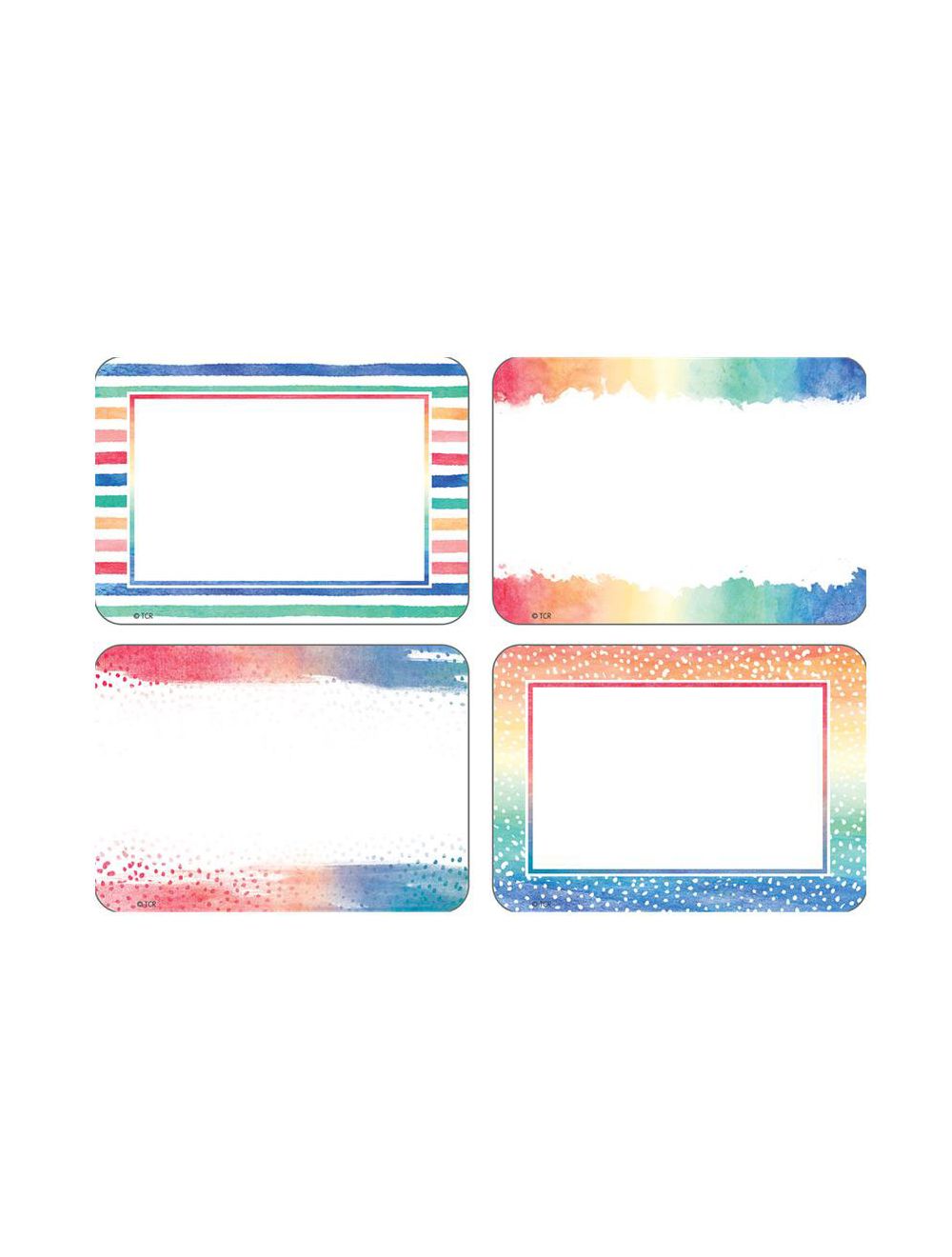 Watercolor Nametags