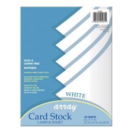 White Card Stock-8 1 2