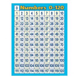 Numbers 0-120 Poster