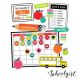 Schoolgirl Style Brights Calendar Bulletin Board