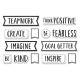 Black & White Motivational Mini Bulletin Board