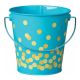 Teal Confetti Bucket