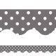 Gray Polka Dots Scalloped Border