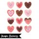 Frosted Heart Cookies Stickers