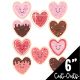 Frosted Heart Cookies Cut-Outs