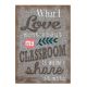 Home Sweet- What I Love Classroom Positive Poster