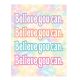 Pastel Pop Believe You Can Positive Poster