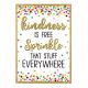 Confetti Kindness is Free Positive Poster