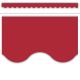 Cranberry Red Scalloped Border